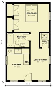 Tiny Home Floor Plan (The Regency)